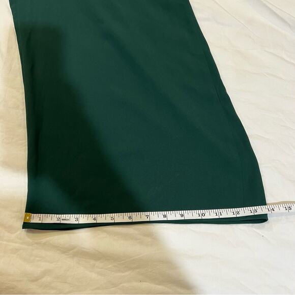 Gal Meets Glam Alina Jumpsuit Hunter Green Lace Back Detail size 16 - Picture 11 of 13